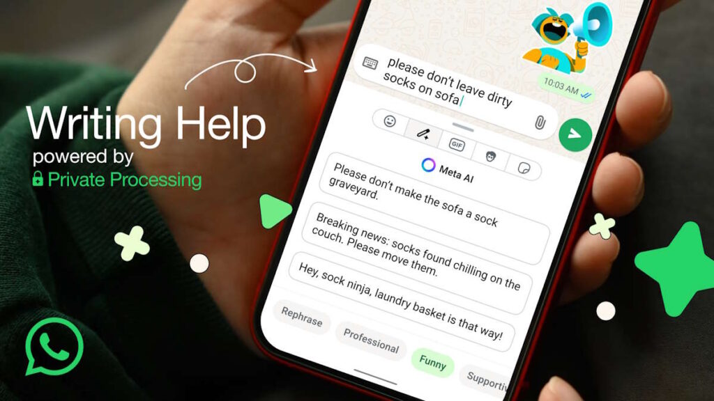 WhatsApp IA escrever mensagens