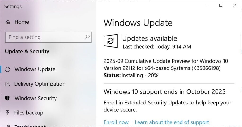 Windows 10 Microsoft atualização