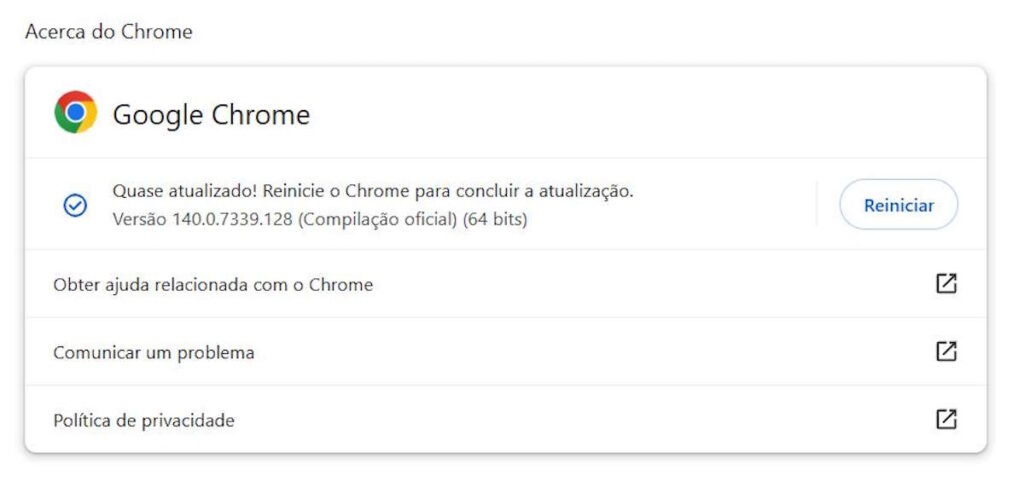 Chrome Google segurança browser falha
