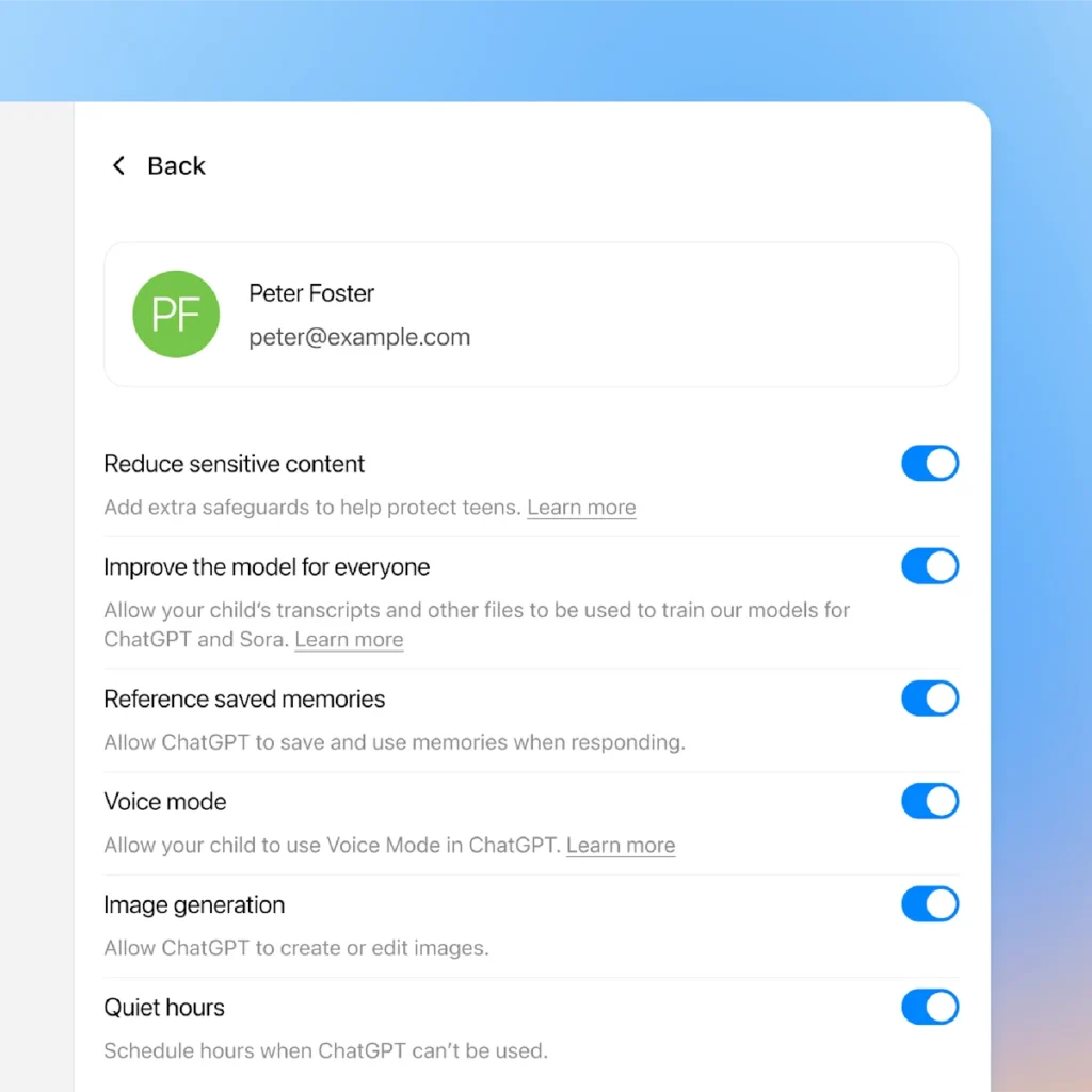 OpenAI ChatGPT segurança adolescentes IA